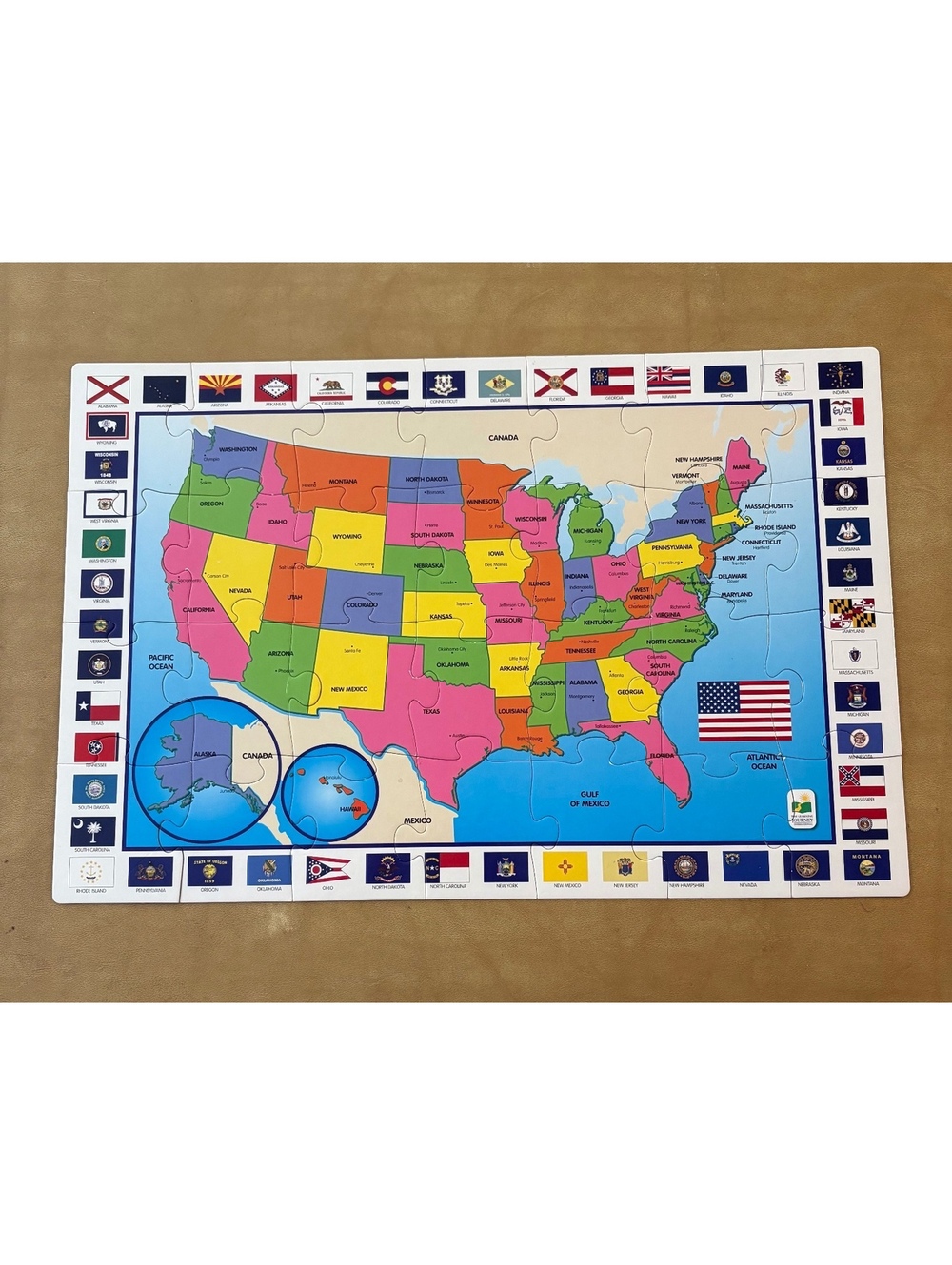 USA map puzzle